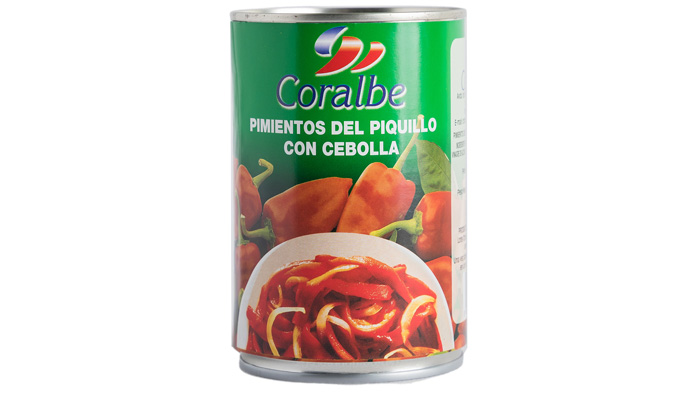 PIMIENTO PIQUILLO CEBOLLA CORALBE 425 GR